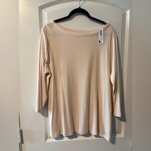 Chico's Elegant Blush 3/4th Sleeve Tee